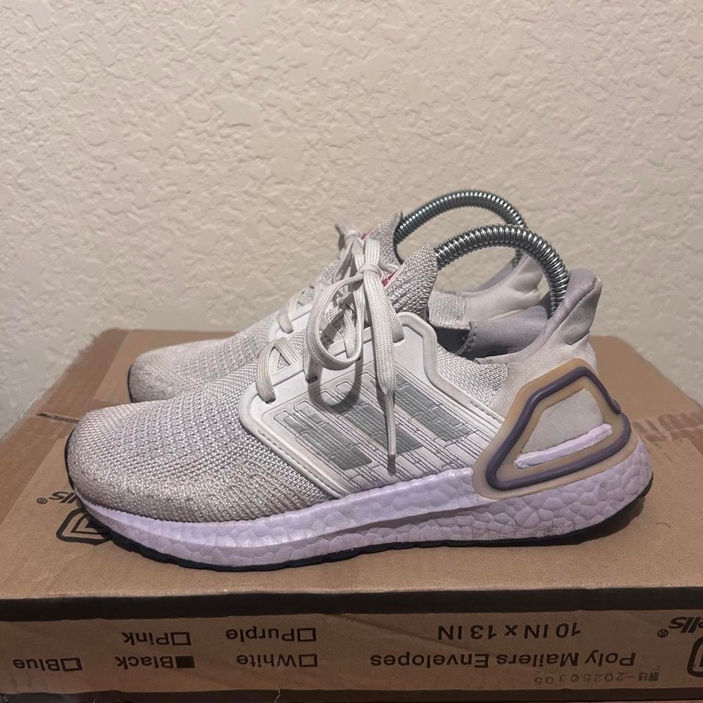 Adidas Ultra Boost 2020 White Sneakers Trainer Shoes Size 5.5